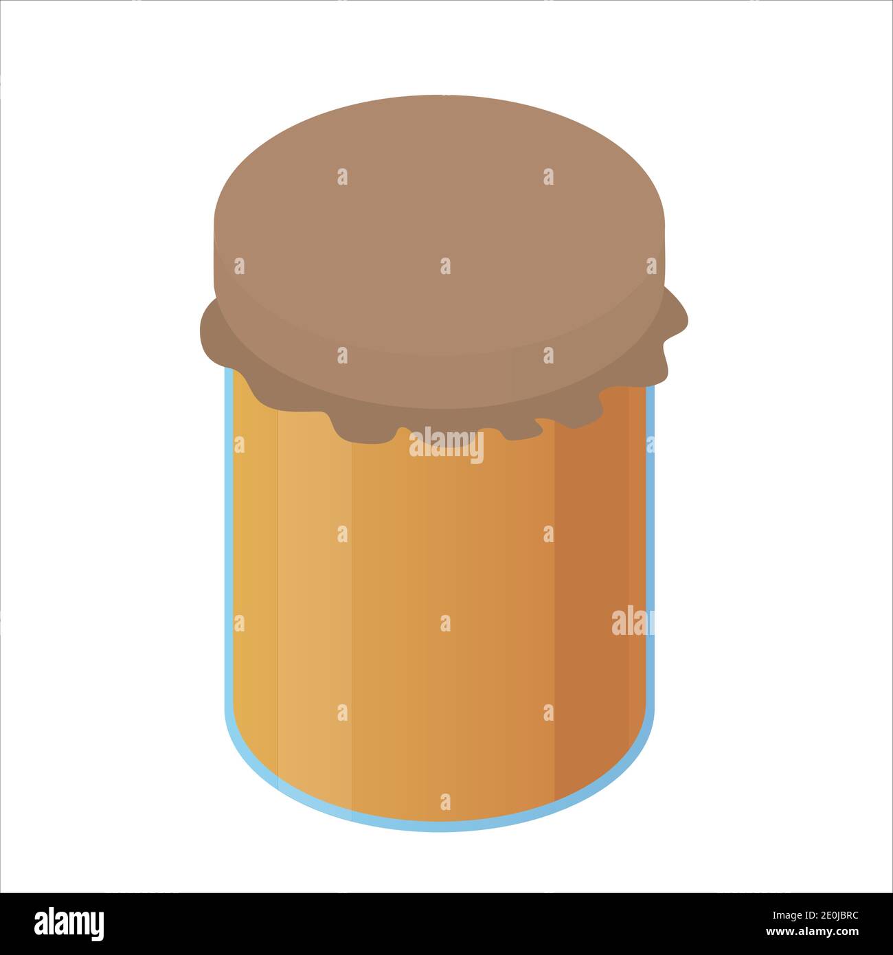 Illustration vectorielle isométrique en forme de pot de miel Illustration de Vecteur