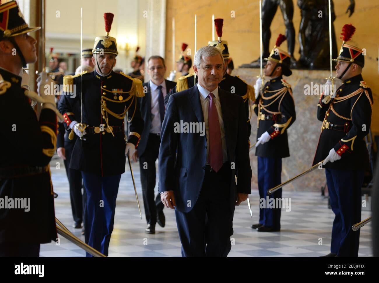 Claude Bartolone, président de l'Assemblée nationale, est photographié à l'Assemblée nationale à Paris, en France, le 10 juillet 2012. Photo de Mousse/ABACAPRESS.COM Banque D'Images