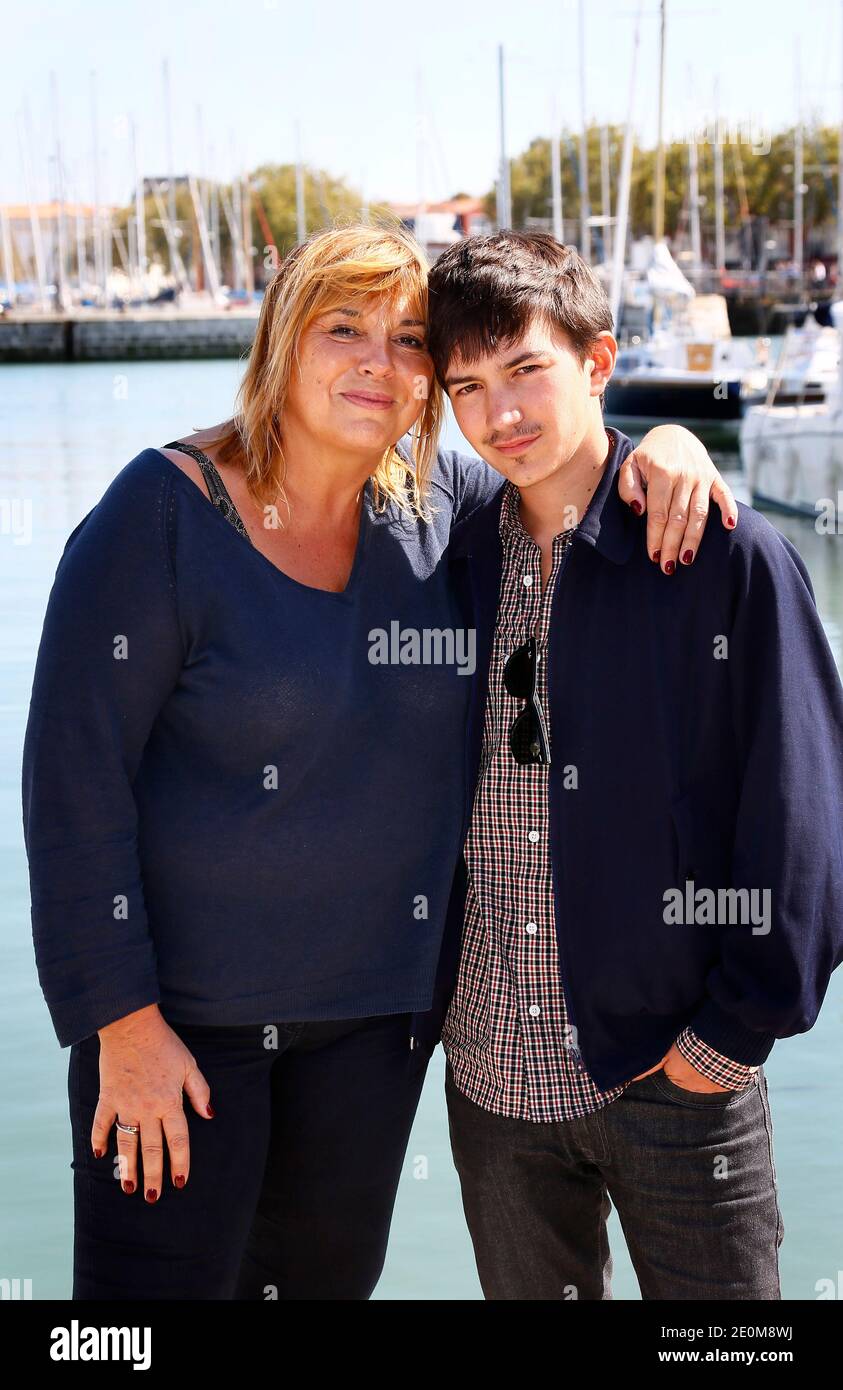 Michele Bernier et Solal forte for' Paradis Amer' assistent au 14ème Festival de fiction télévisée à la Rochelle, France, le 13 septembre 2012. Photo de Patrick Bernard/ABACAPRESS.COM Banque D'Images