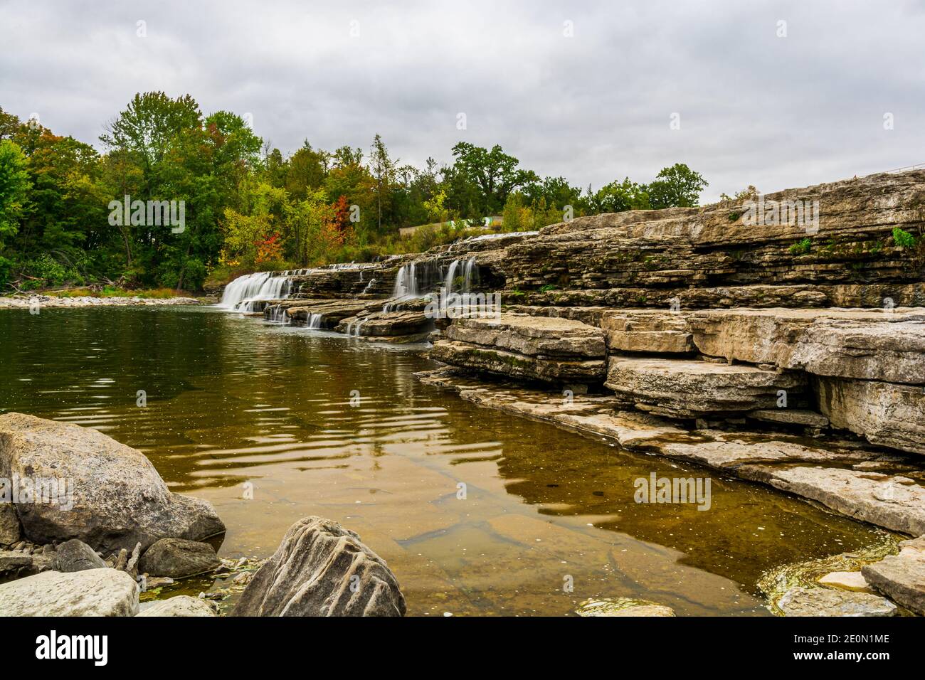 Healey Falls Comté de Northumberland Havelock Ontario Canada à l'automne Banque D'Images