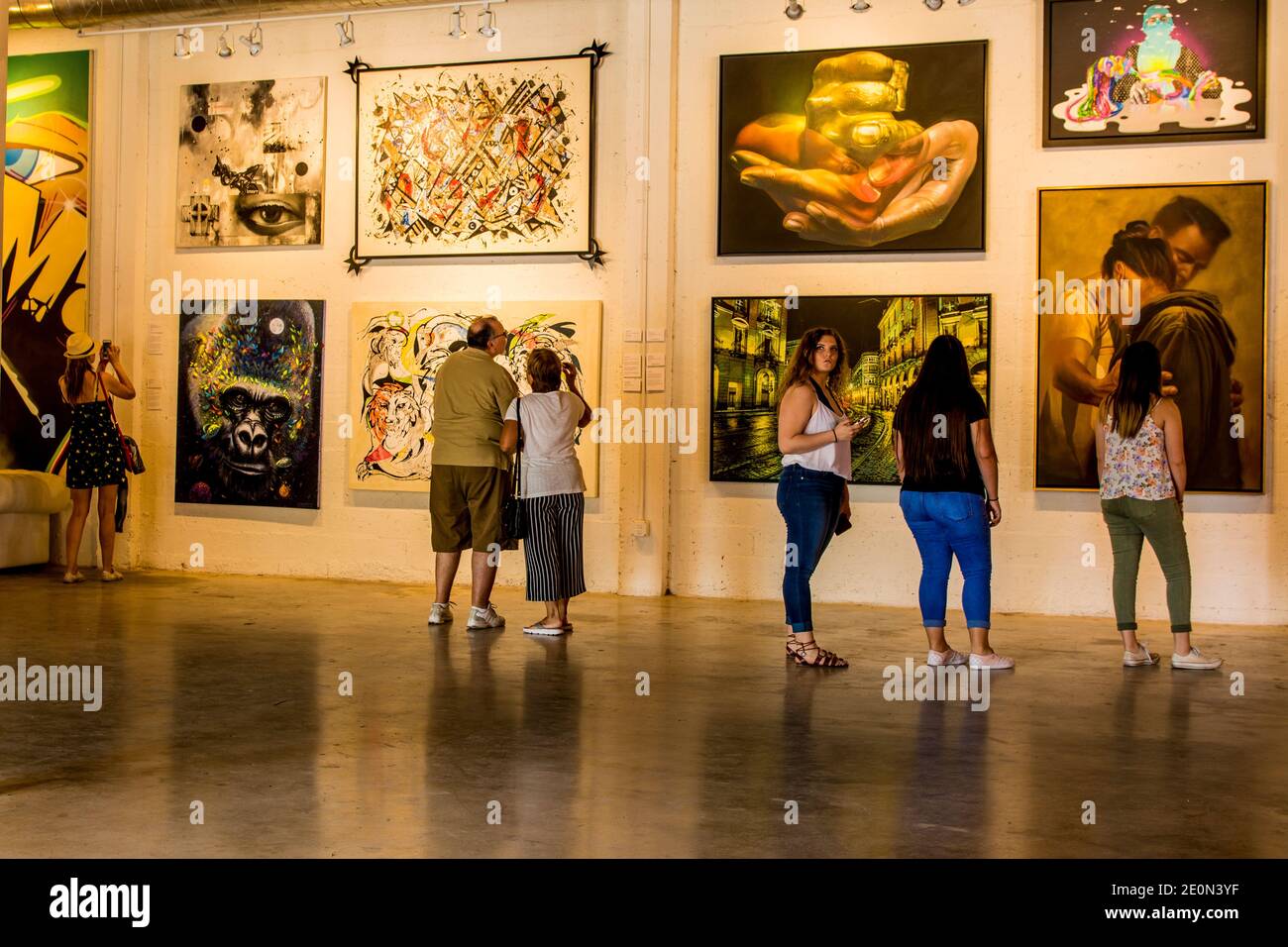 Galerie d'art dans le quartier de Wynwood Walls Midtown, Micami, Floride Banque D'Images
