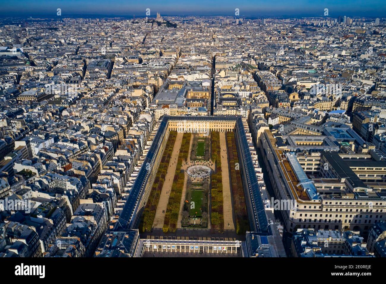 France, Paris (75), le jardin du Palais Royal Banque D'Images