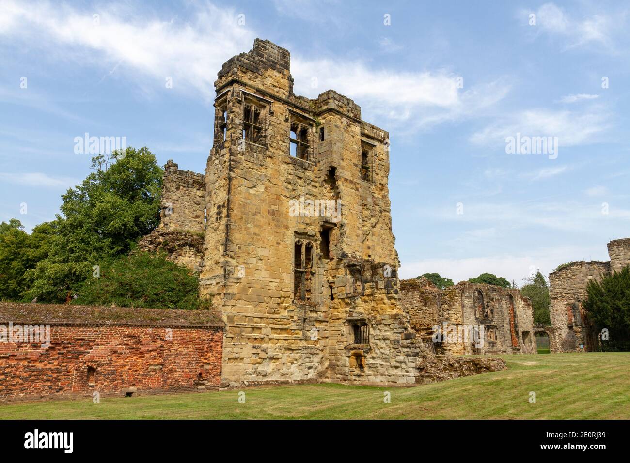 Château d'Ashby de la Zouch, Ashby-de-la-Zouch, Leicestershire, Angleterre. Banque D'Images