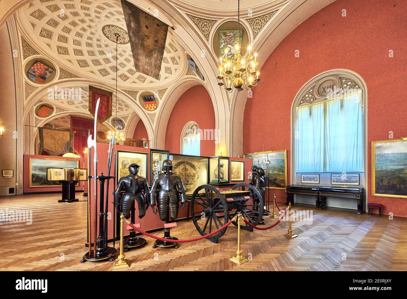 Visite du Musée d'Histoire militaire de Vienne, Autriche Banque D'Images