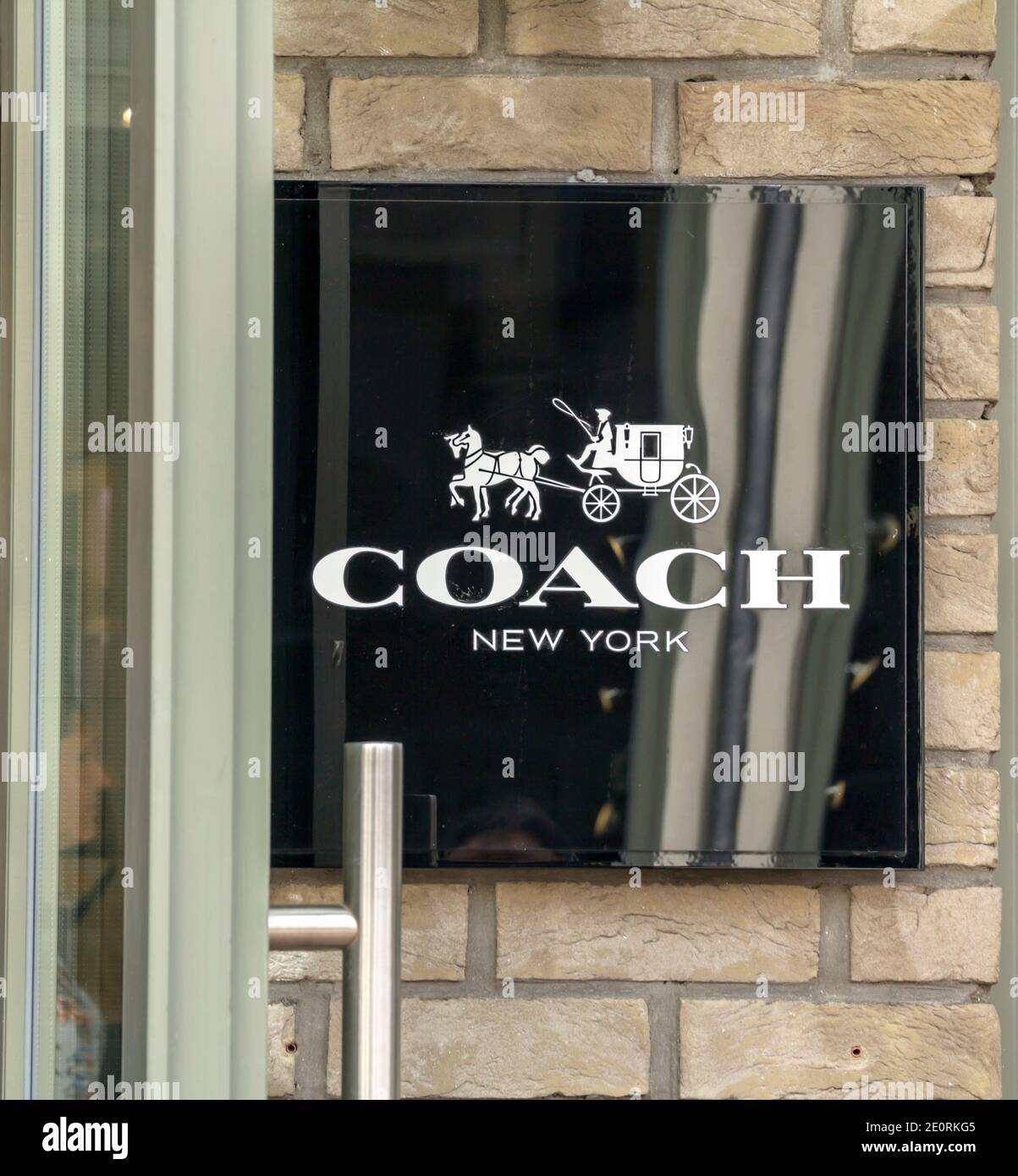 Ingolstadt, Allemagne : magasin de l'entraîneur. Coach, Inc Banque D'Images