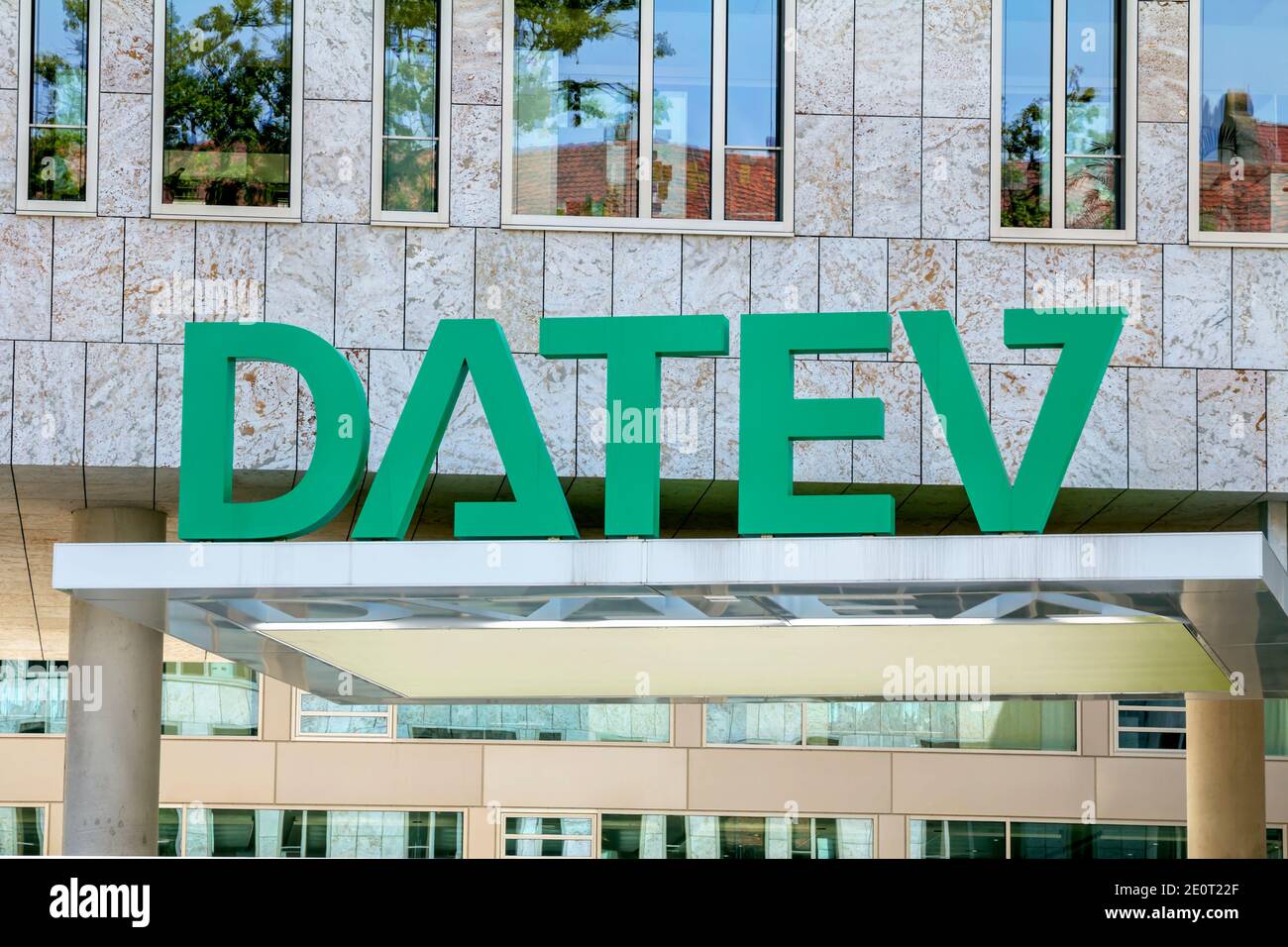 Nurnberg, Allemagne , siège de DATEV à Nuremberg, Allemagne. DATEV est une organisation de traitement des données pour les agents fiscaux et les fournisseurs de services fiscaux associés Banque D'Images