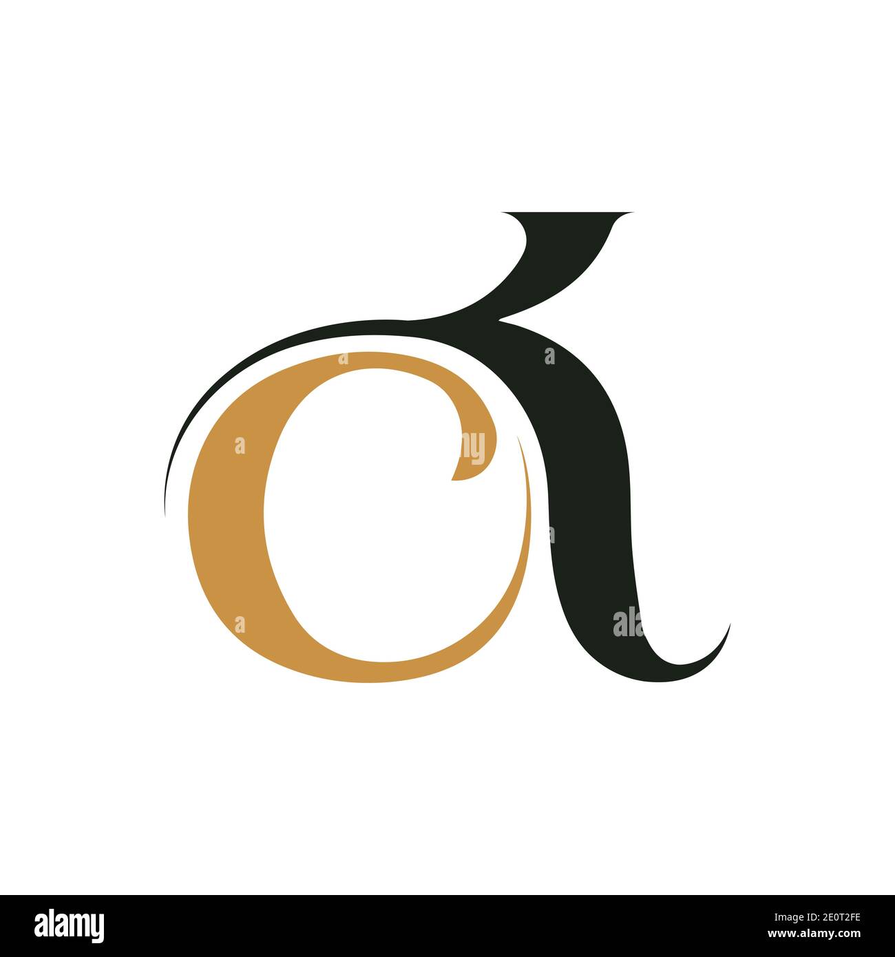 Motif abstrait et créatif avec logo représentant une lettre. Logo kc avec lettre liée. Illustration de Vecteur