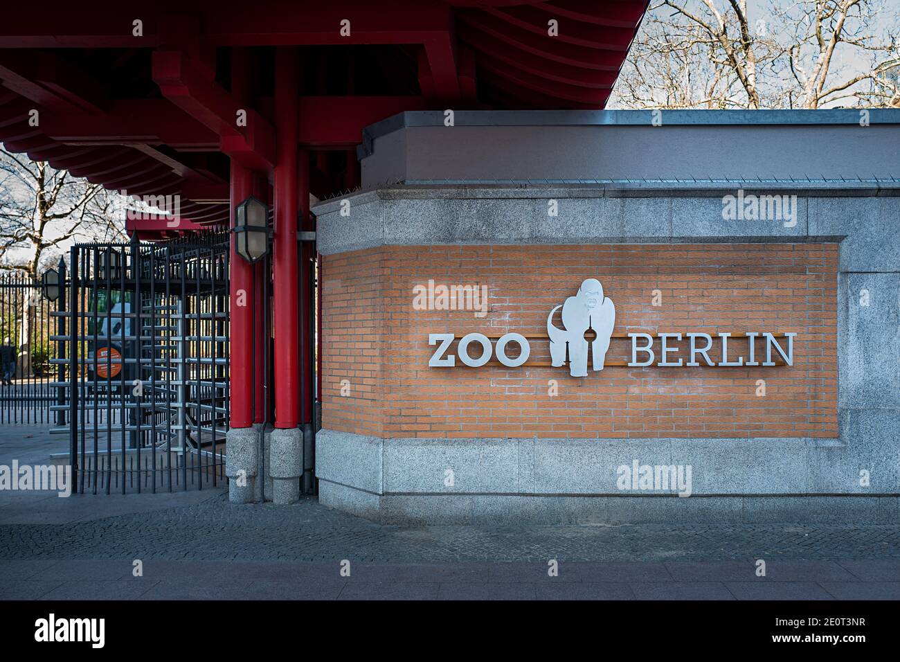 Entrée au zoo de Berlin Banque D'Images