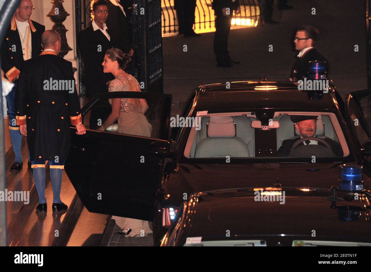 La princesse de la Couronne Victoria de Suède et le prince Daniel assistaient au dîner de gala pour le mariage du prince Guillaume de Luxembourg et de Stephanie de Lannoy au Palais Grand-ducal de Luxembourg, le 19 octobre 2012. Le Grand-duc héréditaire de Luxembourg, âgé de 30 ans, est le dernier prince héréditaire d'Europe à se marier, épousant sa mariée de 28 ans de la comtesse belge dans une somptueuse cérémonie de 2 jours. Photo de Thierry Orban/ABACAPRESS.COM Banque D'Images