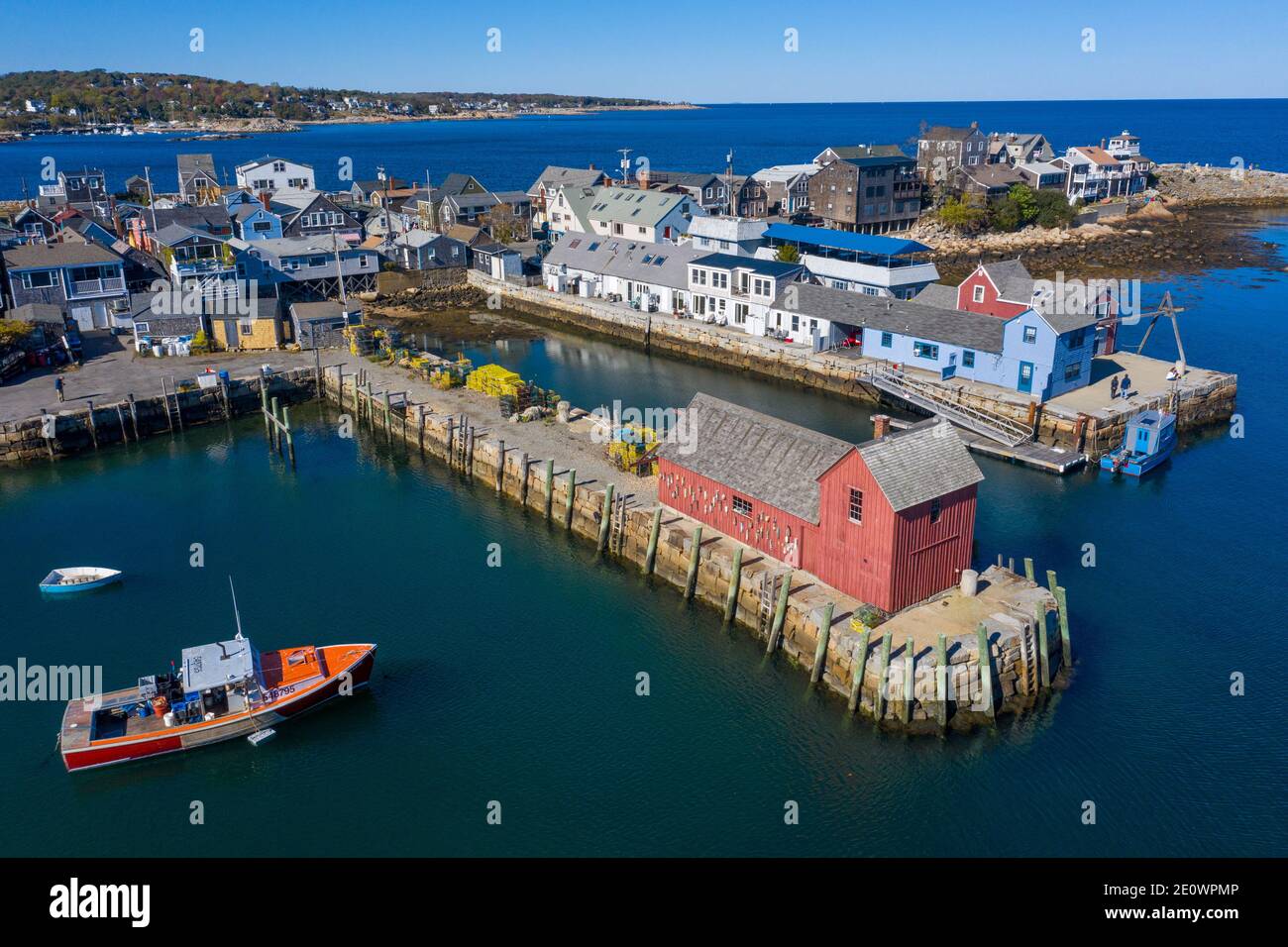 Bearskin Neck, Rockport, Massachusetts Banque D'Images