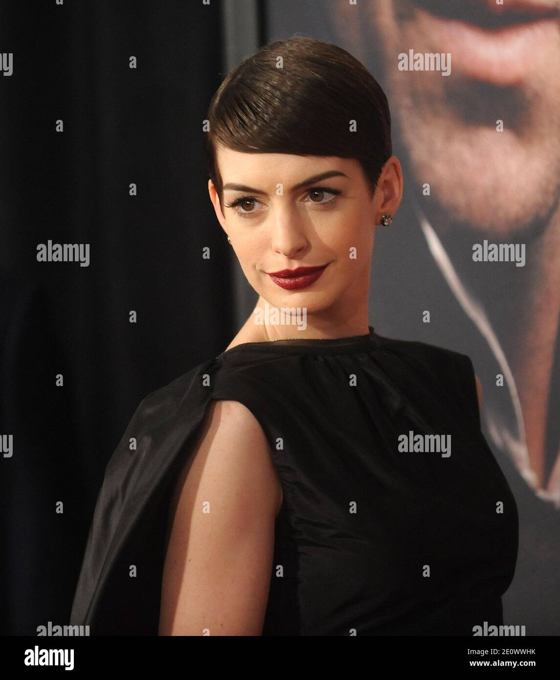 Anne Hathaway participe à la première mondiale des Miserables au théâtre Ziegfeld de New York, NY, USA, le 10 décembre 2012. Photo de Brad Barket/ABACAPRESS.COM Banque D'Images