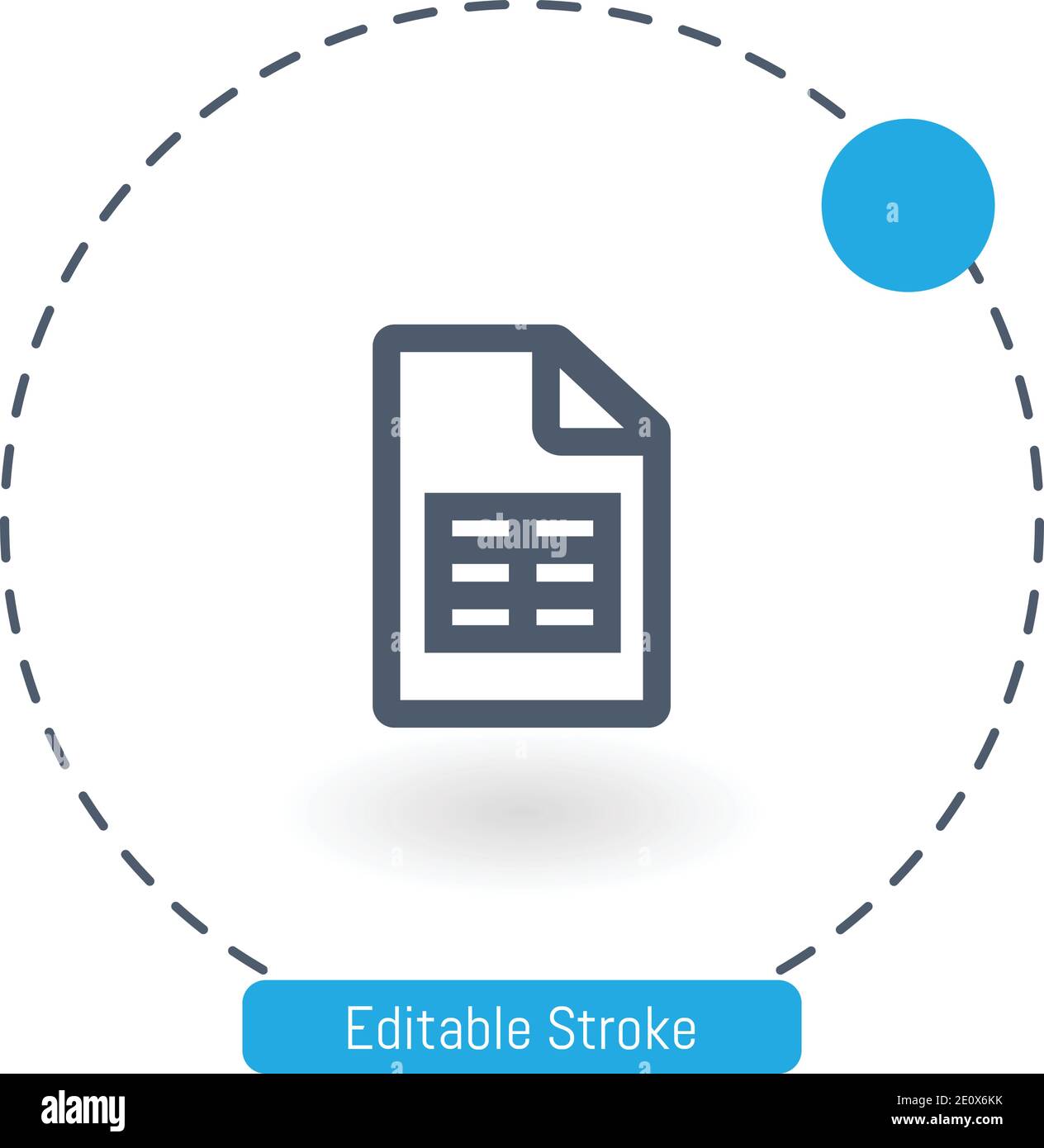 google sheets vector icon icônes de contour modifiables pour le web et mobile Illustration de Vecteur
