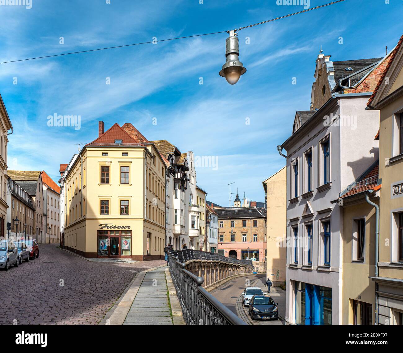 Maison dans la Ringstrasse à Altenburg, Thuringe Banque D'Images