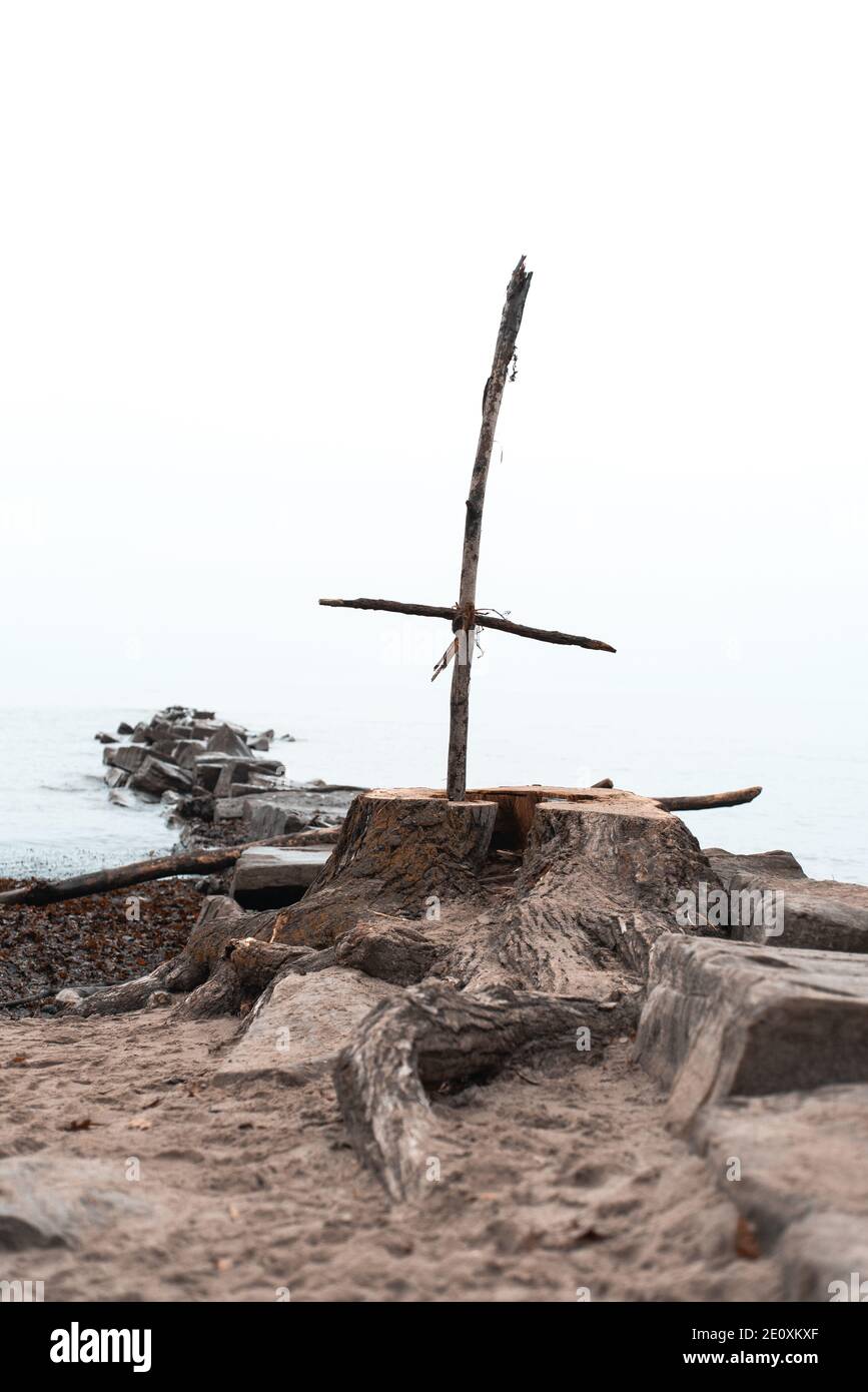 hommage à huntington beach tree dans bay village ohio Banque D'Images