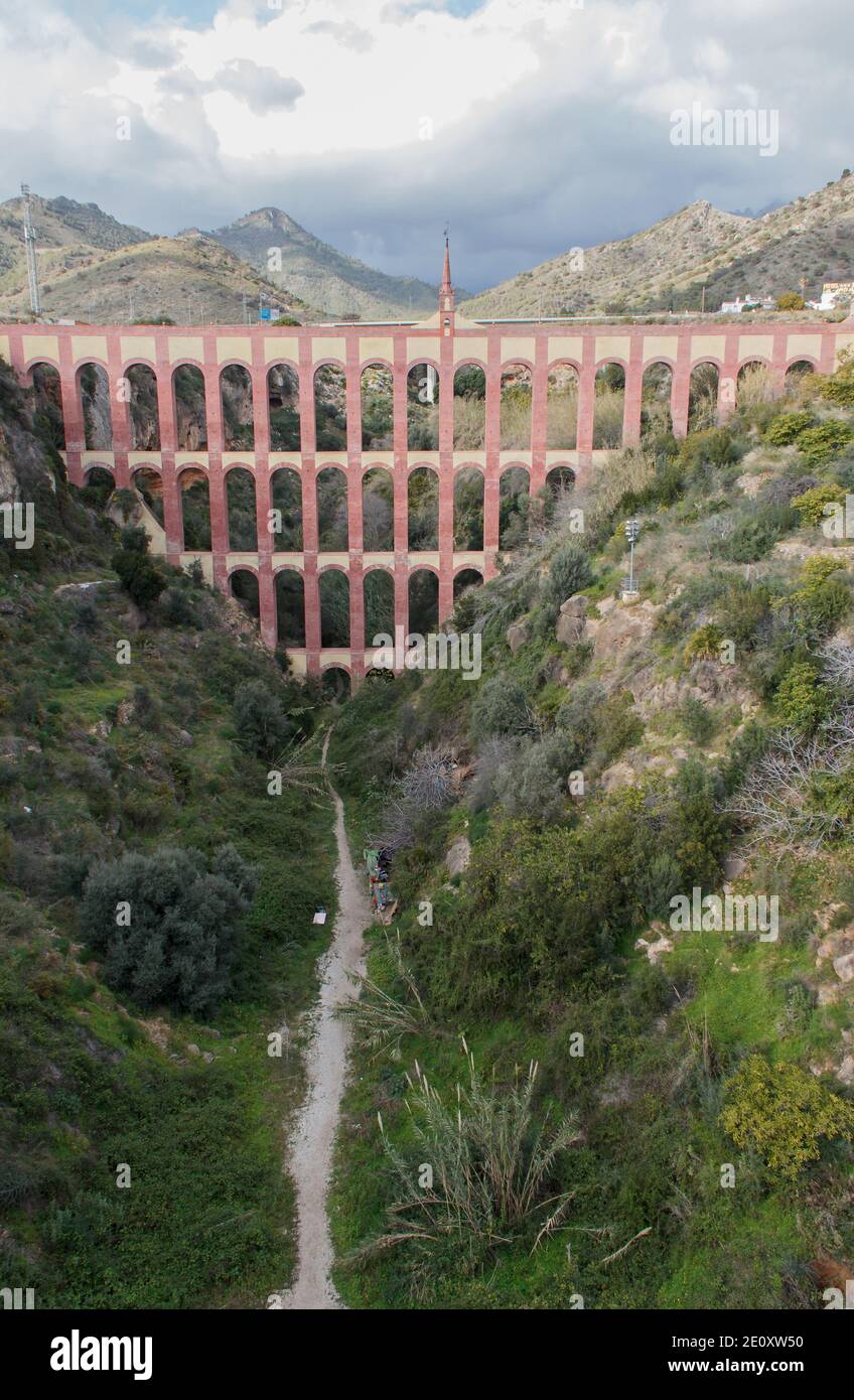 Aqueduct Eagle, Andalousie, Espagne Banque D'Images