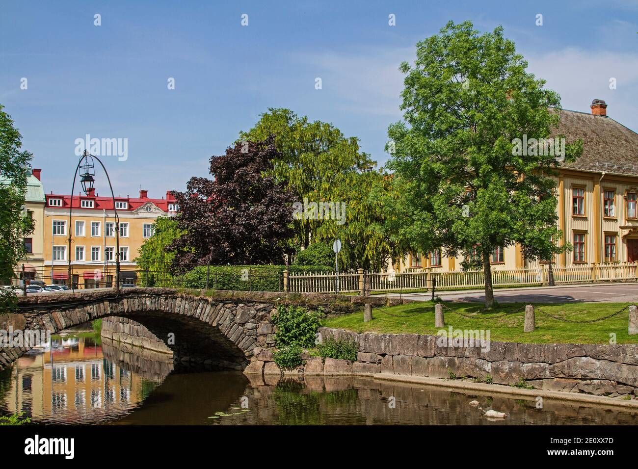 Amal est UNE petite ville suédoise située sur la rive ouest du lac Vänern et visitée par de nombreux touristes. Banque D'Images