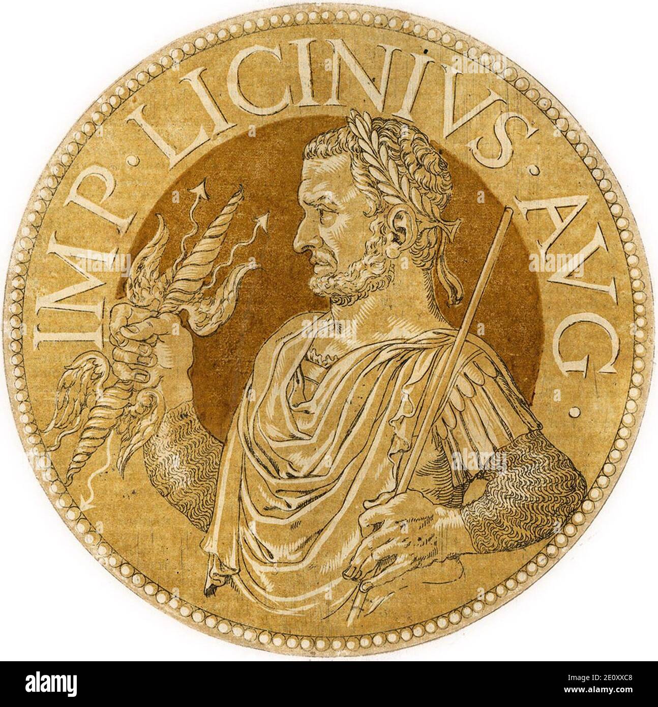 Licinius Augustus 1557. Banque D'Images