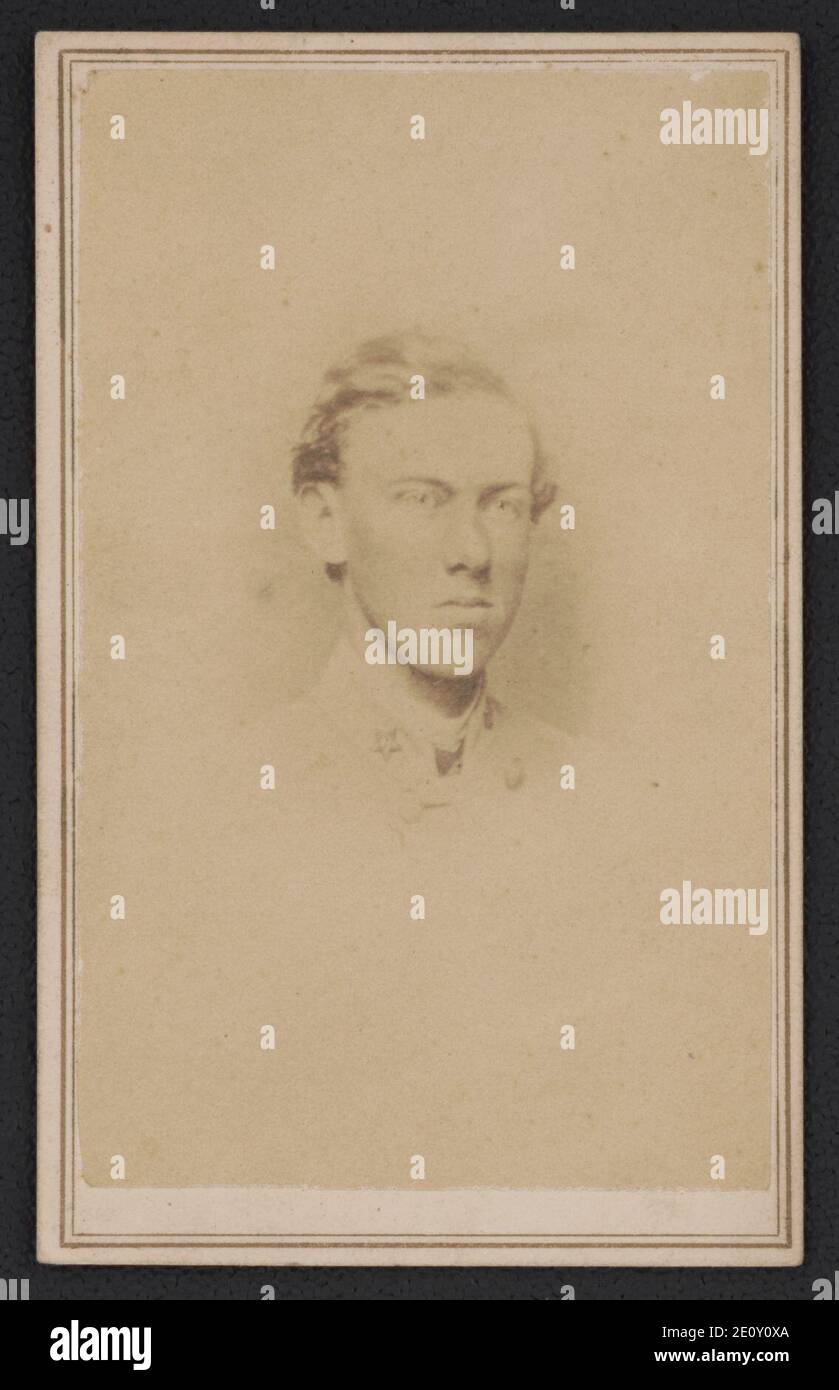Lieutenant-colonel Alexander ''sanndie' Swift Pendleton of Co. 1, Rockbridge 1st Virginia Light Artillery Battery en uniforme) - Vannerson & Jones, photographes, n° 77 et 188 main Street, Banque D'Images