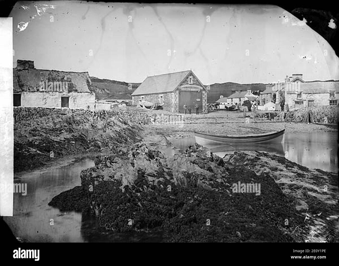 Maison de bateau, Porth Llechog (Bull Bay) Banque D'Images