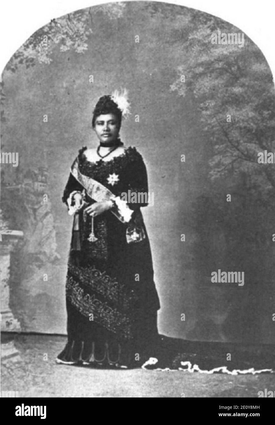 Liliuokalani, de Sword to Share; ou, UNE fortune en cinq ans à Hawaï (1881). Banque D'Images