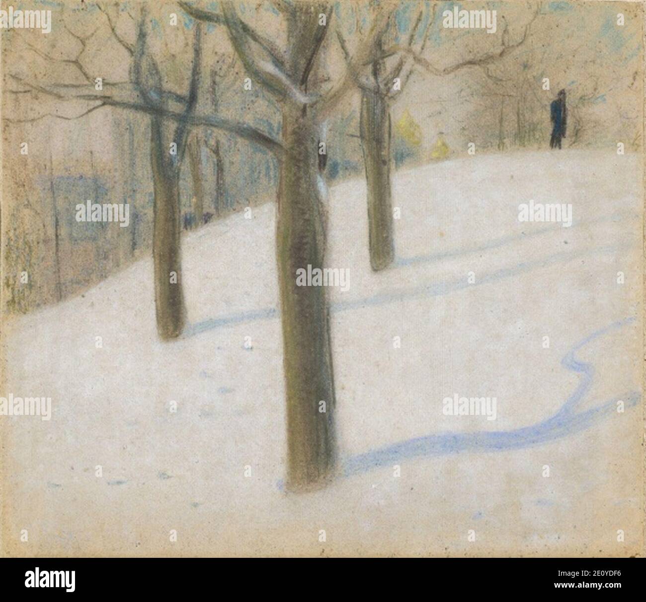 Lindamägi. Tallinna motiiv., Oskar Kallis, Banque D'Images