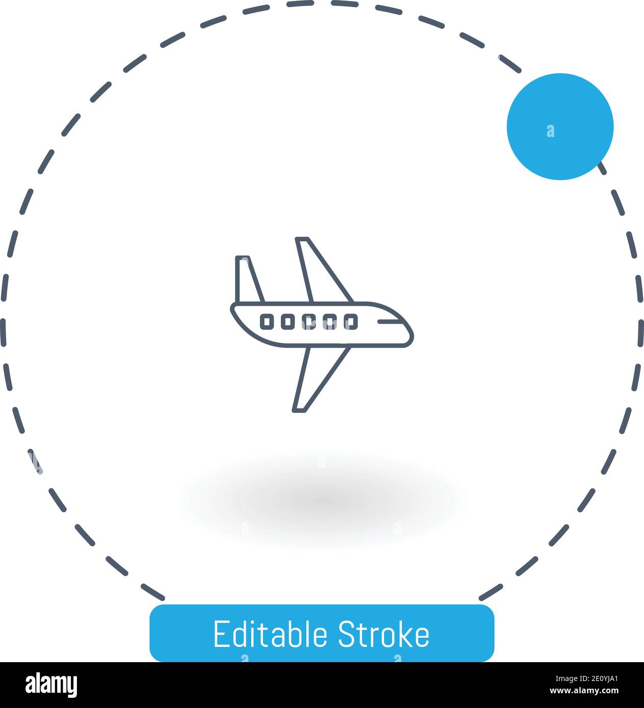 icône de vecteur d'avion icônes de contour modifiables pour le web et mobile Illustration de Vecteur