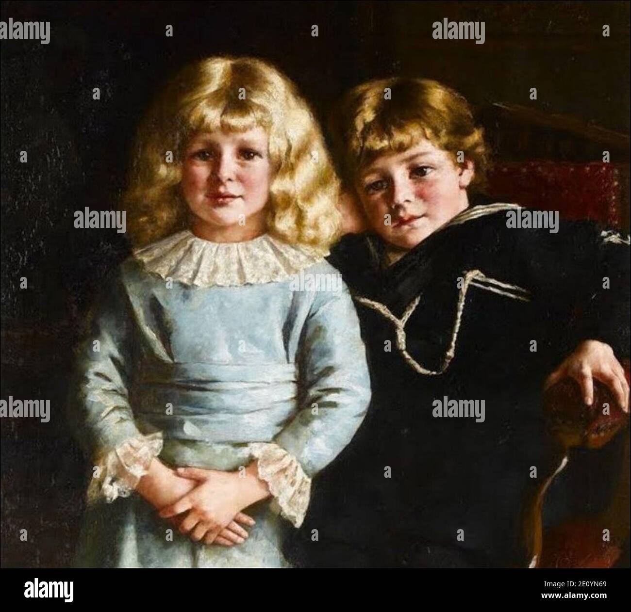 Little Angels par Machell. Banque D'Images