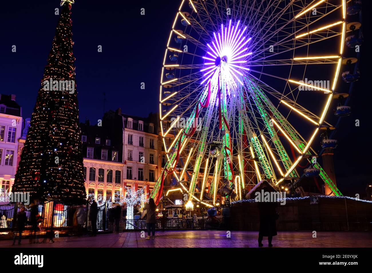 Grande roue, Lille Photo Stock - Alamy