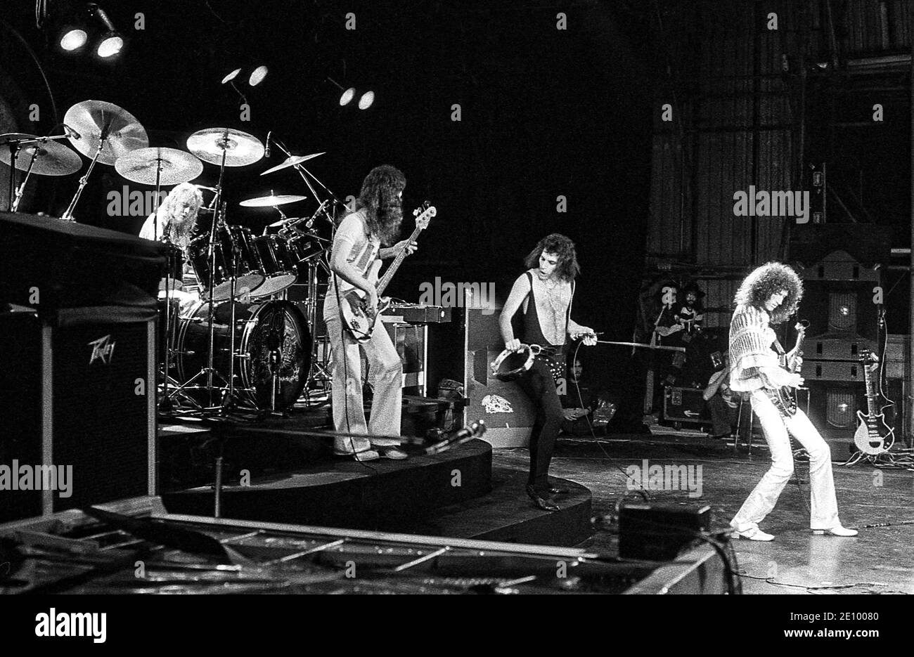 Grand lit. En direct au festival du château de Cardiff 10 heures sur 24, 09/1976 jours sur 7 Banque D'Images