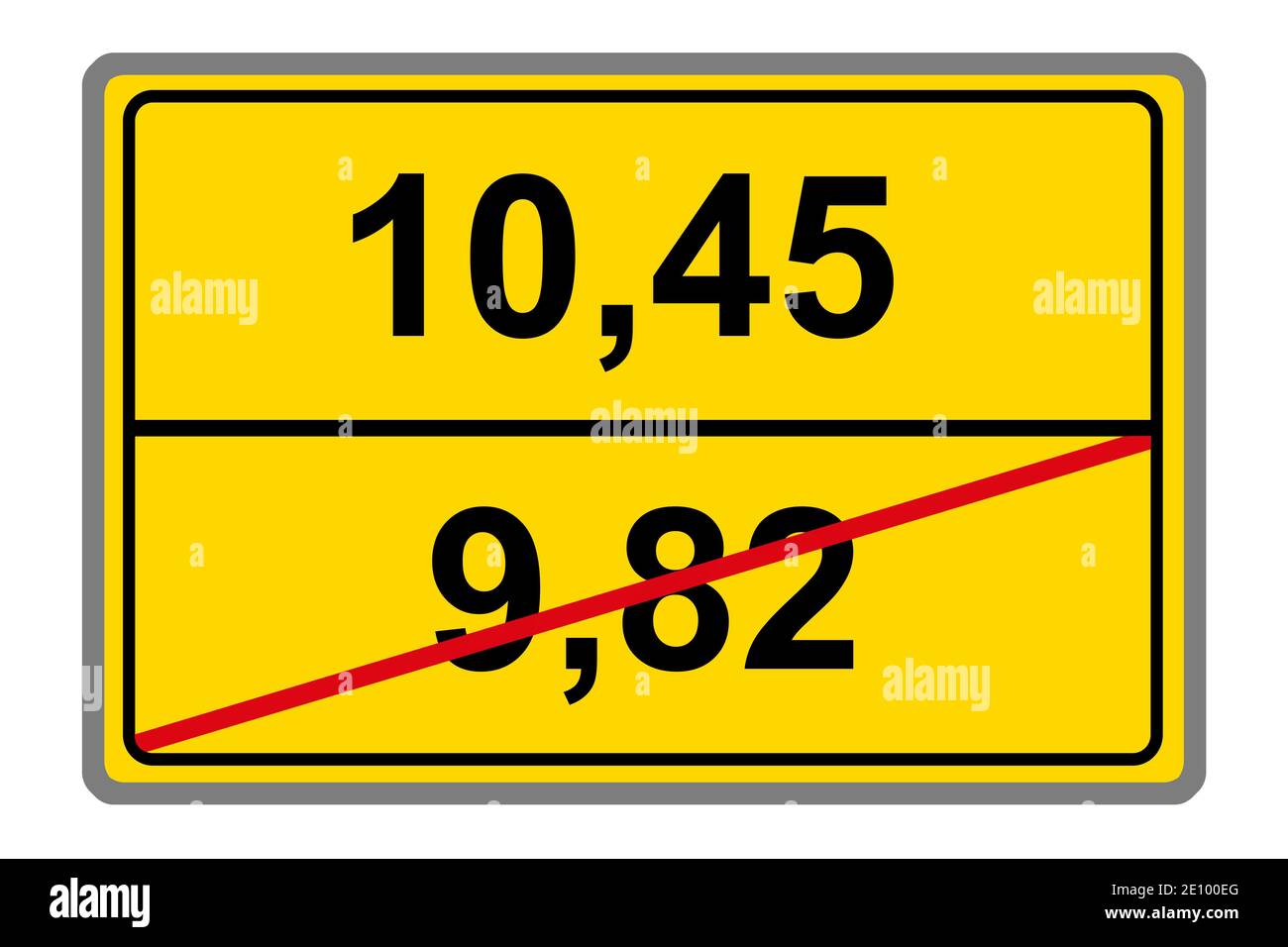 Salaire minimum allemand Banque d'images détourées Alamy