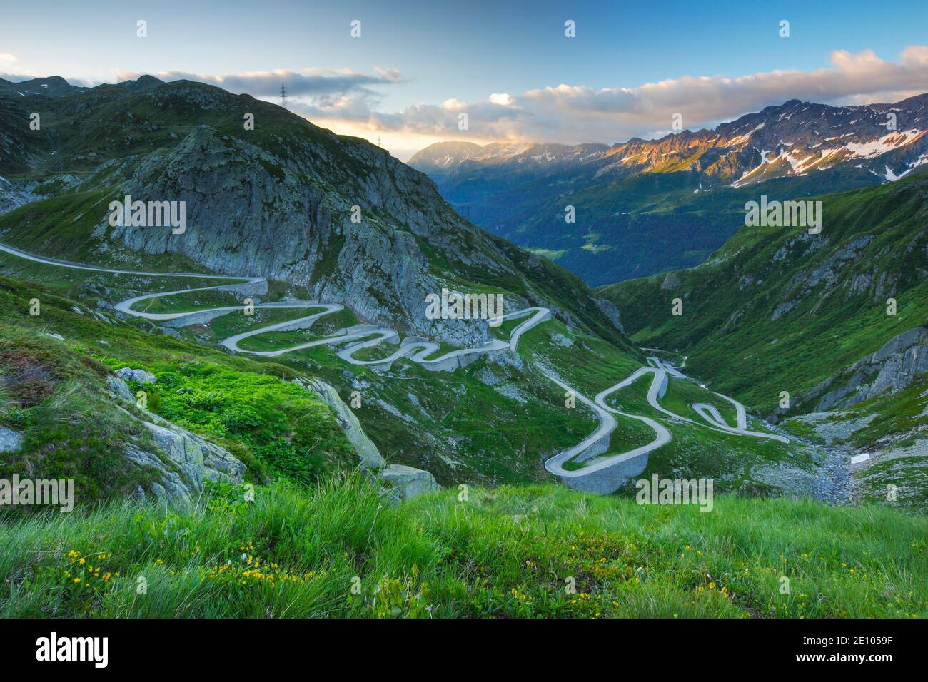 Old Gotthard Pass Road, Suisse, Europe Banque D'Images