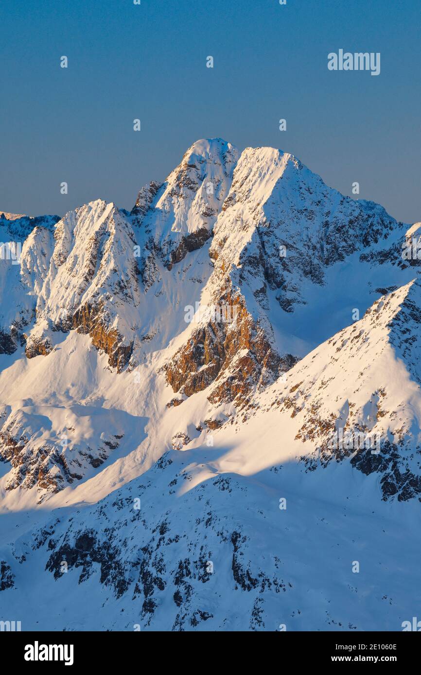 Piz Julier, 3380 m, vue de Piz Corvatsch, Grisons, Suisse, Europe Banque D'Images