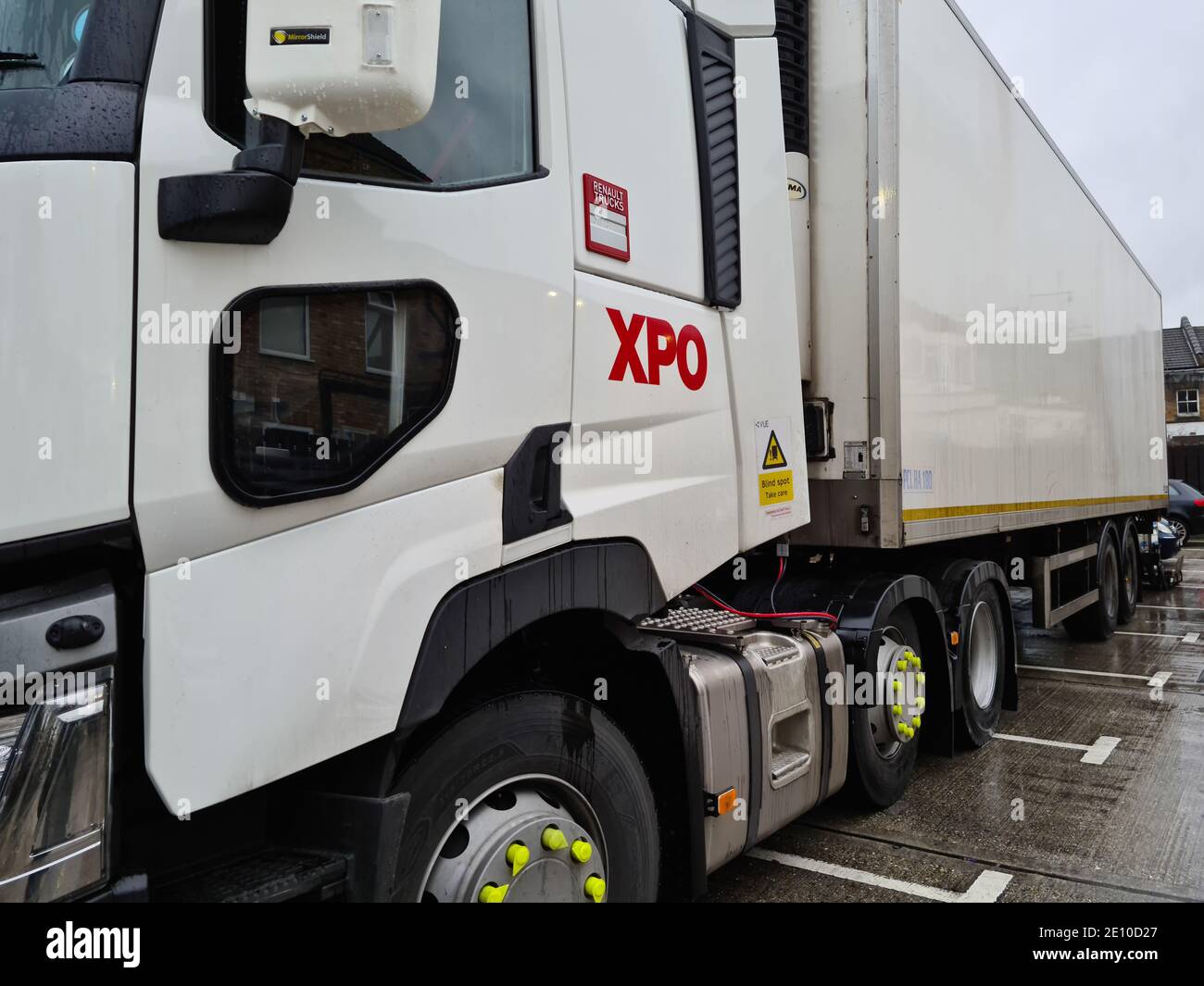 Un véhicule lourd de bonne qualité pour le transport sur route. Banque D'Images