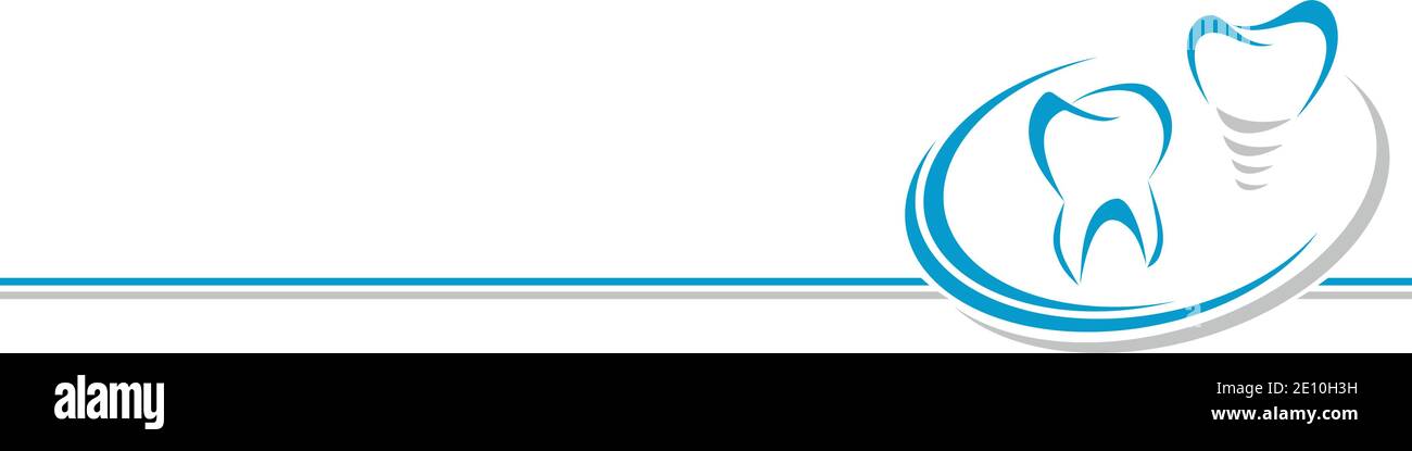 Dent, implant dentaire, dentisterie, dentiste, arrière-plan Illustration de Vecteur