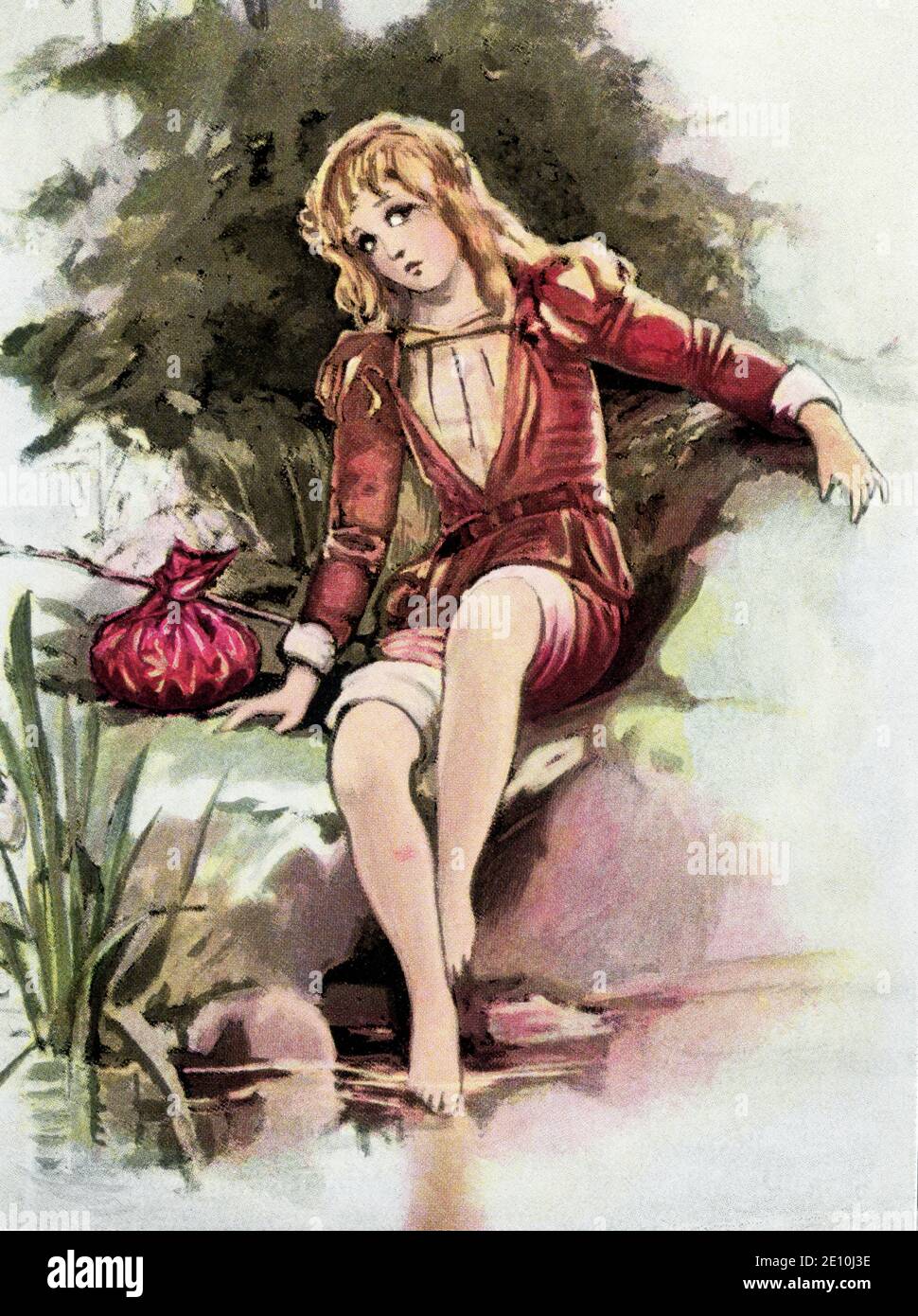 Imogen de Cymbeline par Shakespeare. Imogen est la fille du roi Cymbeline dans la pièce Cymbeline de Shakespeare. Elle a été décrite par William Hazlitt comme « peut-être la plus tendre et la plus artistique » de toutes les femmes de Shakespeare. William Shakespeare (1564-1616) était un dramaturge, poète et acteur anglais, largement considéré comme le plus grand écrivain de langue anglaise et le plus grand dramaturge du monde. Il est souvent appelé le poète national d'Angleterre et le « Bard d'Avon ». Banque D'Images