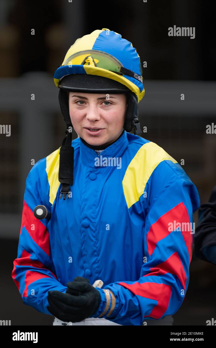Bryony Frost - leader féminin National Hunt Jockey Banque D'Images