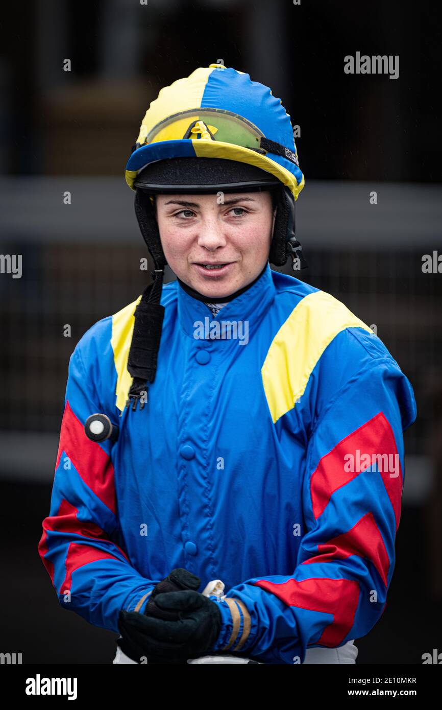 Bryony Frost - leader féminin National Hunt Jockey Banque D'Images