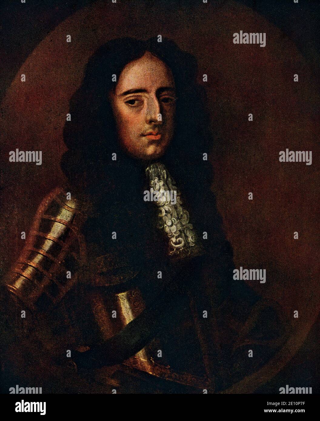 William III d'après la peinture attribuée à Jan Wyck au National Portrait Gallery. William III (règne 1672-1702), aussi connu sous le nom de Guillaume d'Orange, fut prince souverain d'Orange de naissance, Stadtholder de Hollande, Zeeland, Utrecht, Guelders et Overijssel en République néerlandaise des années 1670 et Roi d'Angleterre, d'Irlande et d'Écosse de 1689 jusqu'à sa mort. En tant que roi d'Écosse, il est connu sous le nom de William II Jan Wyck (1645-1702) est un peintre baroque hollandais, plus connu pour ses œuvres sur des sujets militaires. Il y a encore plus de 150 de ses œuvres connues pour être en existence. Banque D'Images