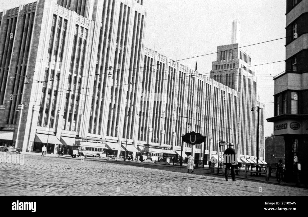 Karstadt grand magasin à Hermannplatz, vers 1935, Berlin, Allemagne Banque D'Images