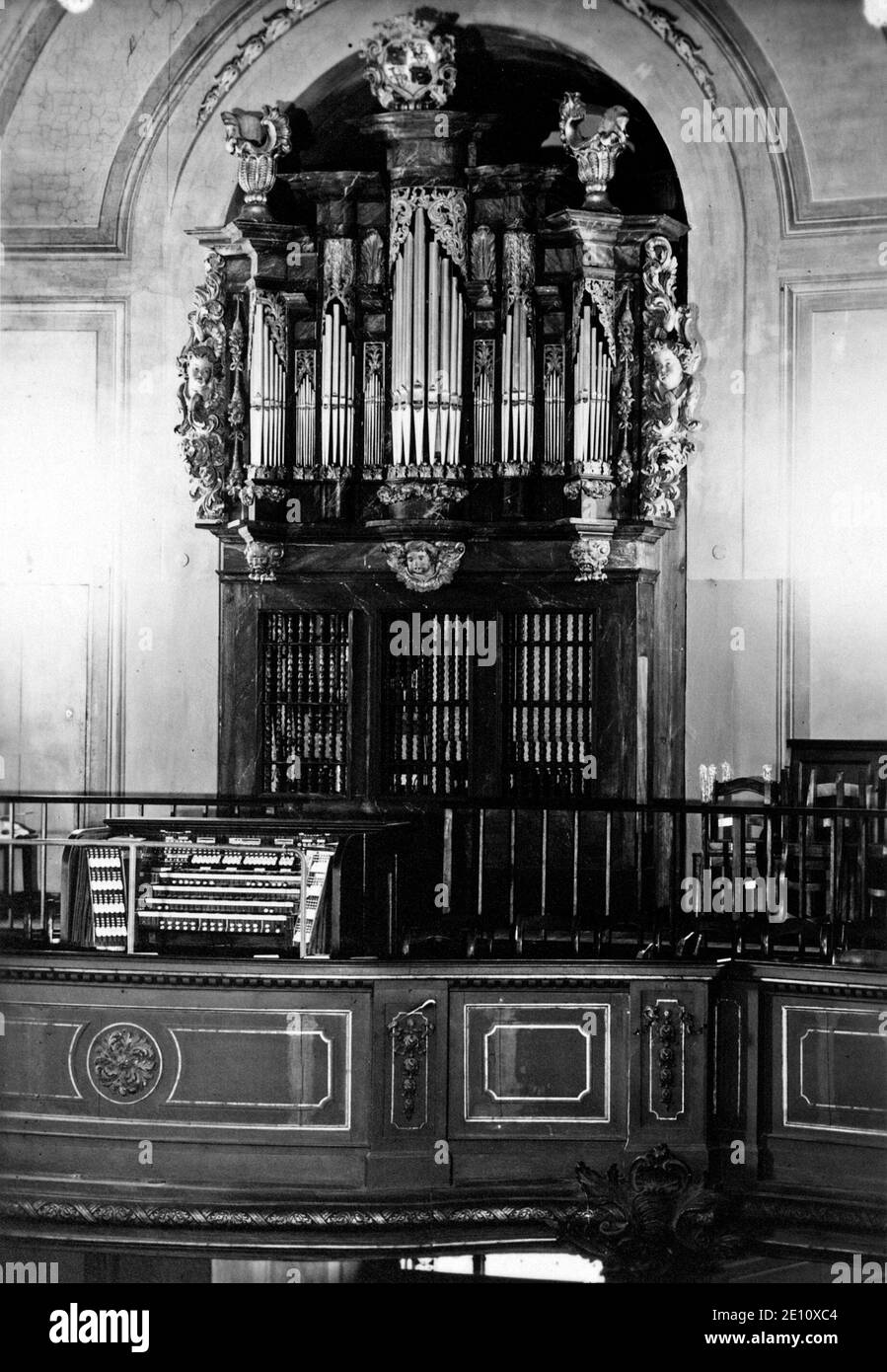 Hindenburg Memorial Organ, Trinity Church, vers 1935, Berlin, Allemagne Banque D'Images