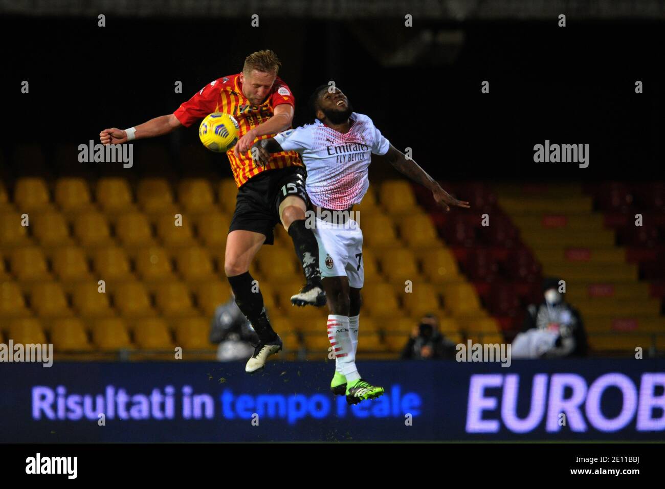 Benevento, Italie. 3 janvier 2021. Benevento, Italie, Stade Ciro Vigorito, 03 janvier 2021, Kamil Glik (Benevento CALCIO ) pendant Benevento Calcio vs AC Milan - football italien série A Match Credit: Renato Olimpio/LPS/ZUMA Wire/Alay Live News Banque D'Images