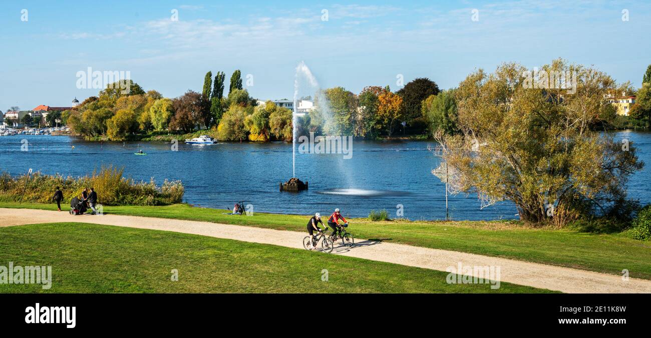 Un dimanche à Wannsee à Berlin et Brandebourg Banque D'Images