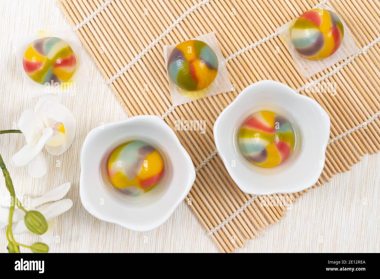 Boule de riz gluante traditionnelle chinoise Banque D'Images