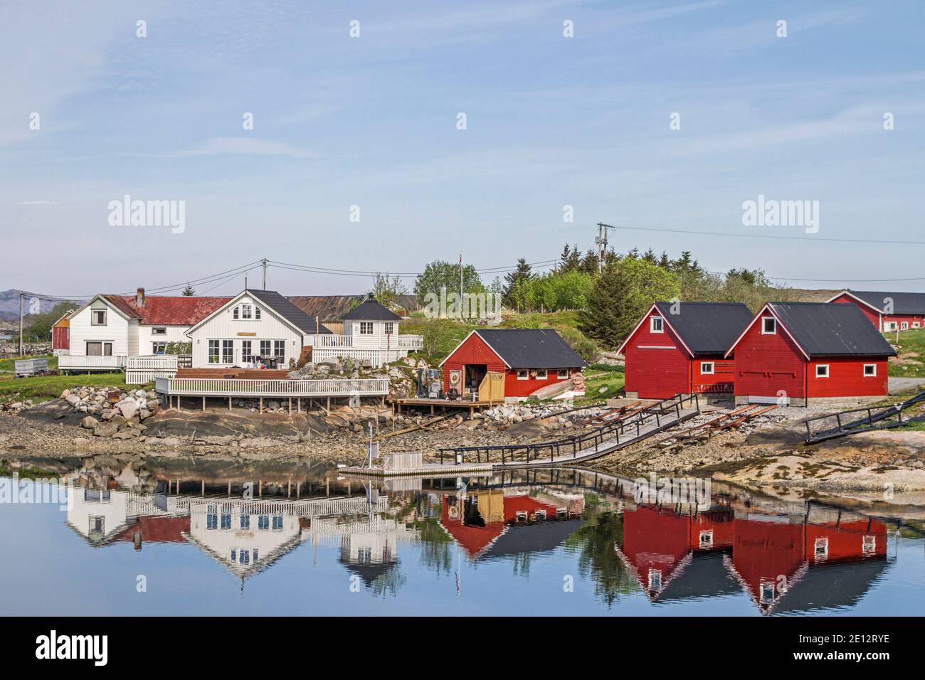 Goût architectural différent - Styles architecturaux en résidence et en vacances Maisons en Norvège Banque D'Images