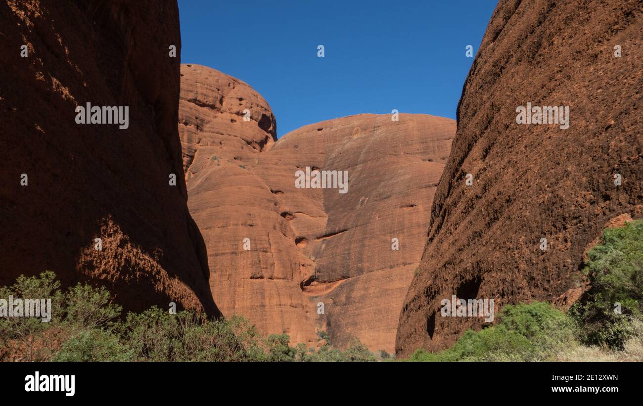 Kata Tjuta The Olgas, territoire du Nord, Australie. Banque D'Images