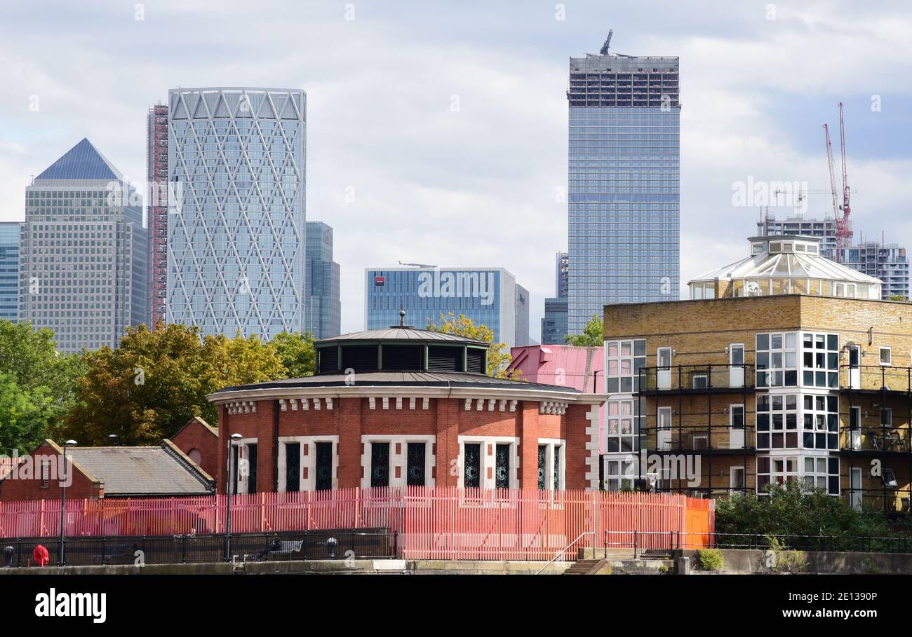 Londres, Royaume-Uni. 07septembre 2019. Rotherhithe tunnel Shaft 2 - l'accès piétonnier à themsetunnel a ouvert en 1908 pour les charrettes et les personnes. Credit: Waltraud Grubitzsch/dpa-Zentralbild/ZB/dpa/Alay Live News Banque D'Images