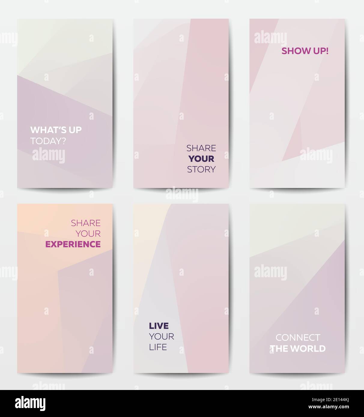 Modèle d'histoires de médias sociaux tendance pour les blogs Illustration de Vecteur