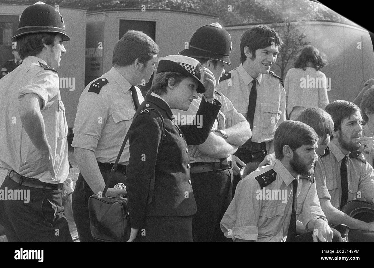 Queen Live à Hyde Park Londres 18/9/1976. Concert gratuit avec 150,000 fans dans le parc. Banque D'Images