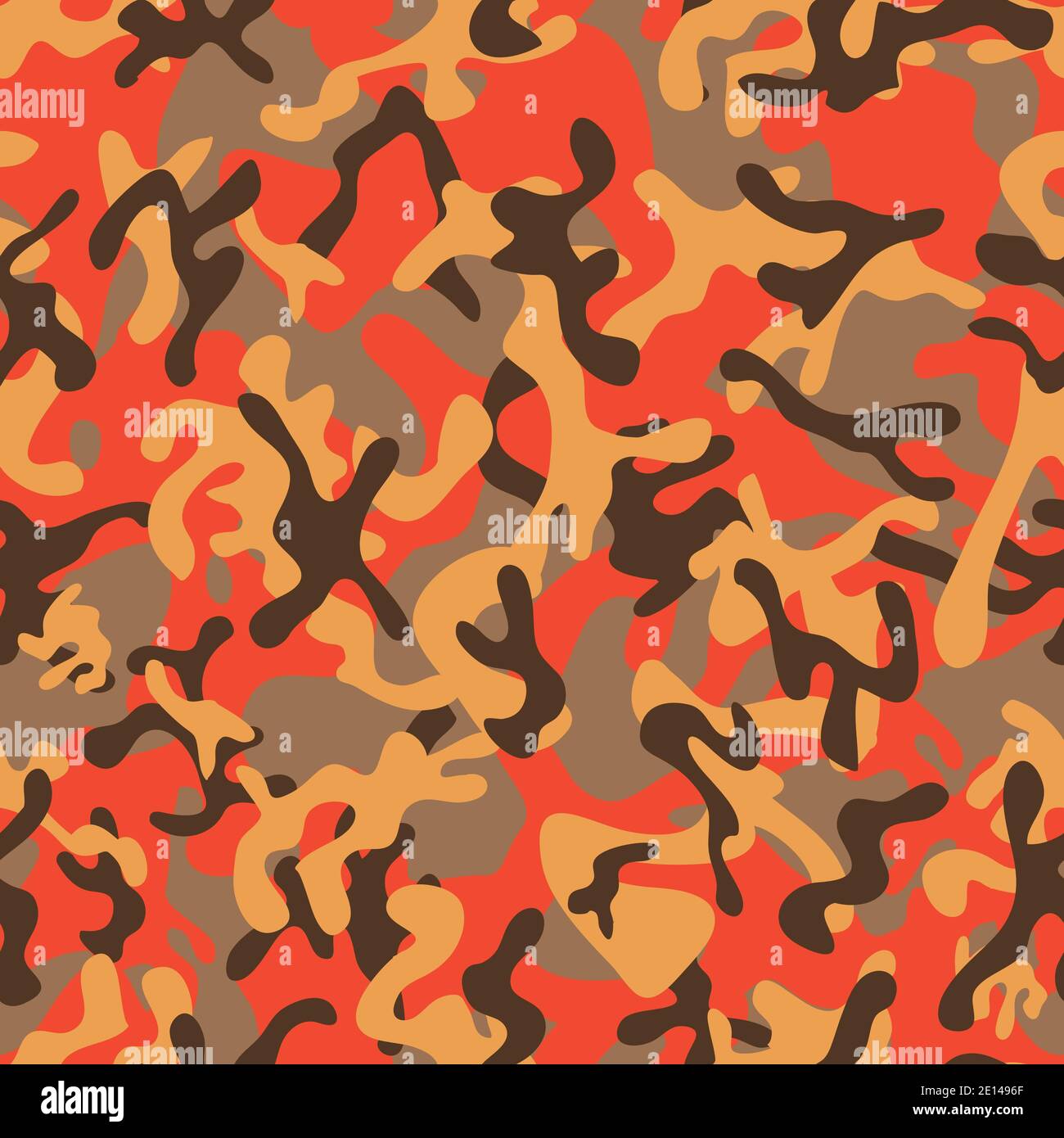 Motifs sans coutures camouflage forêt Illustration de Vecteur