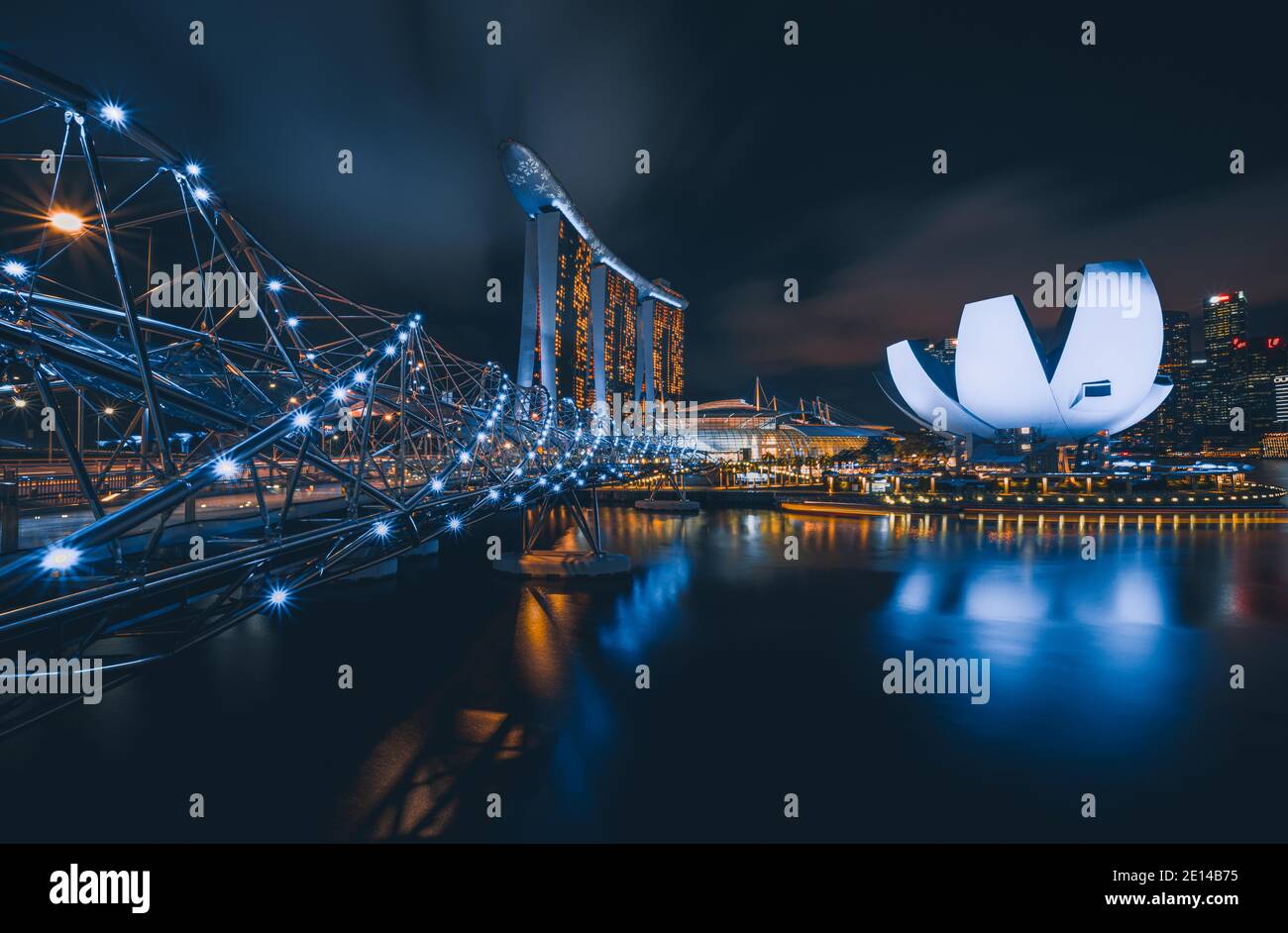 Paysage urbain à Singapour Banque D'Images